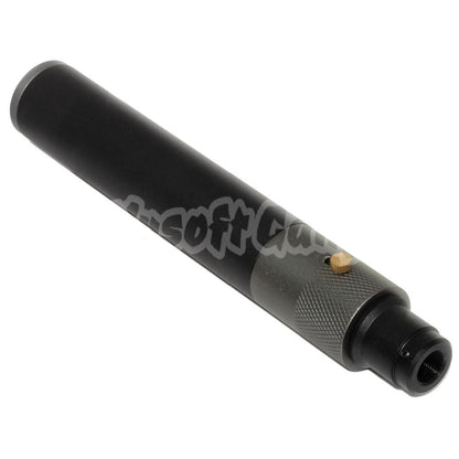 Airsoft BELL 200mm/230mm x 35mm MPX-M-QD Suppressor Silencer with -14mm CCW Flash Hider Black/Grey