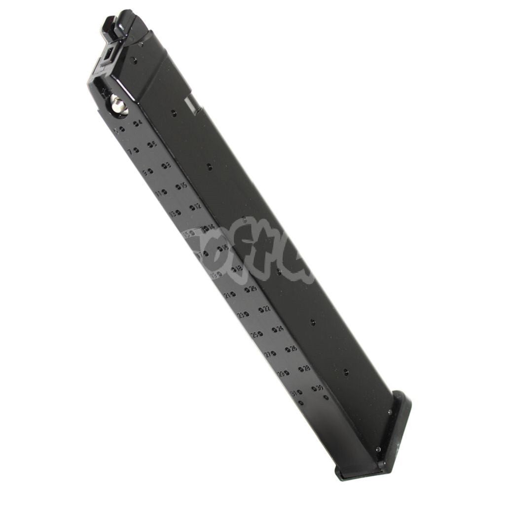 Airsoft 50rd Long Gas Magazine for EMG SAI BLU E&C APS ARMY BELL UMAREX Elite Force VFC AW WE Tokyo Marui G17 G18C G-Series GBB Pistol Black