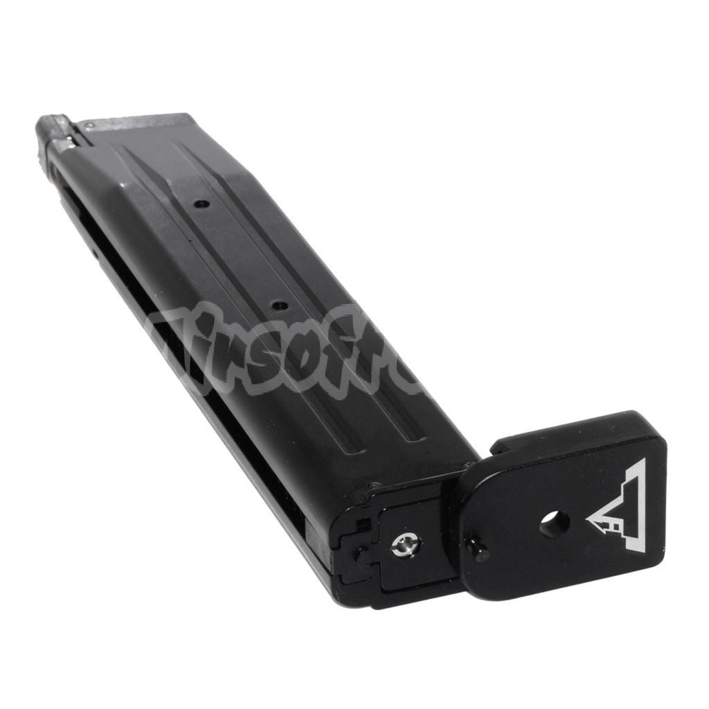 Airsoft 50rd Long Gas Magazine for ARMY R501 R504 R601 R603 R604 R607 / KJ KP-05 / Zeon / EMG SAI STI TTI / BELL / AW / WE / E&C / Tokyo Marui Hi-Capa GBB Pistol Black