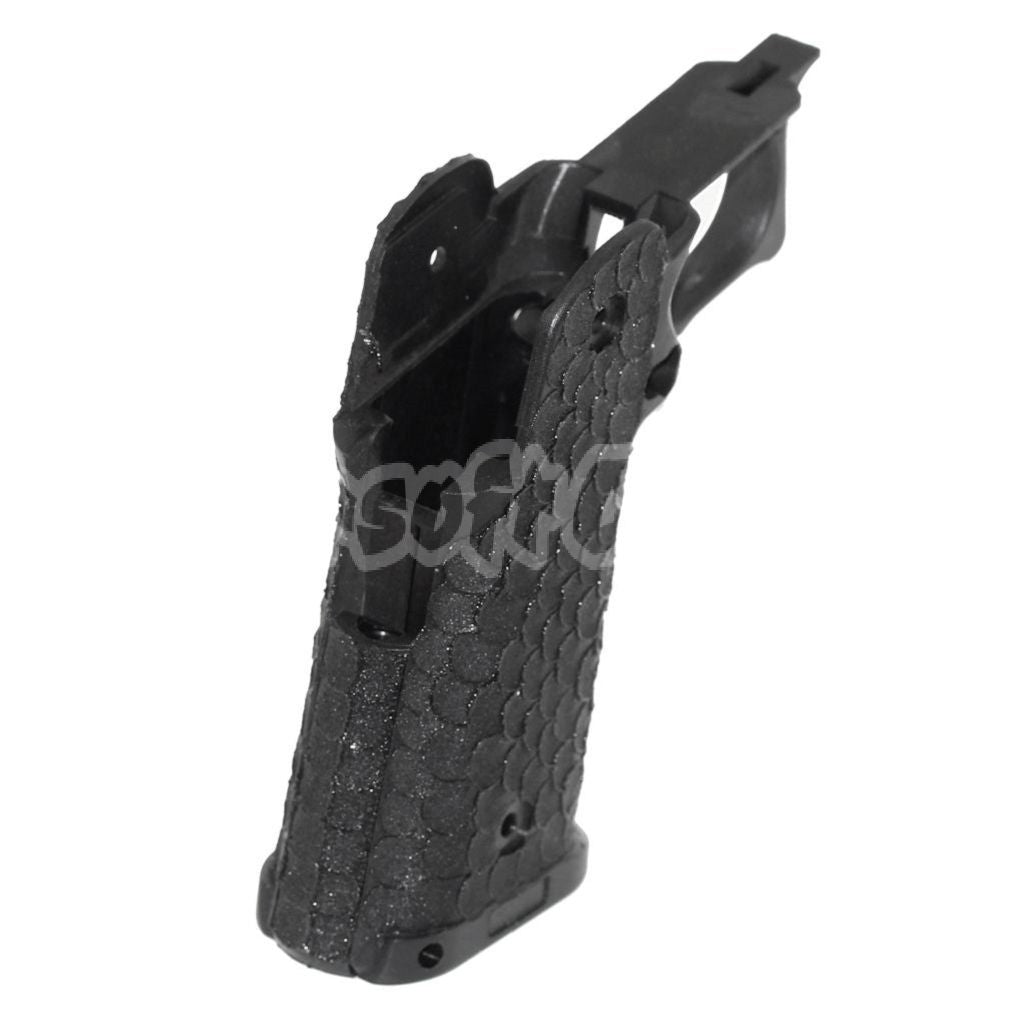 Airsoft Fish Scale Stippled Pistol Grip For Army R601 TTI Combat Master EMG AW WE Tokyo Marui Hi-Capa GBB Pistol Black