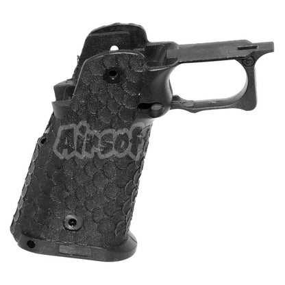 Airsoft Fish Scale Stippled Pistol Grip For Army R601 TTI Combat Master EMG AW WE Tokyo Marui Hi-Capa GBB Pistol Black