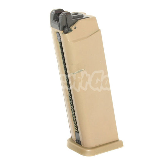 Airsoft 24rd Gas Magazine for E&C EMG SAI BLU APS ARMY BELL UMAREX Elite Force VFC AW WE Tokyo Marui G17 G18C G-Series GBB Pistol Tan