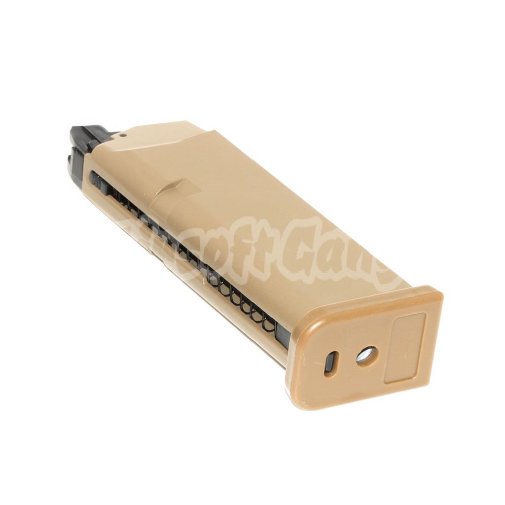 Airsoft 20rd Gas Magazine for E&C BELL EMG SAI BLU COMPACT AW WE Tokyo Marui G19 G23 G26 Series GBB Pistol Tan