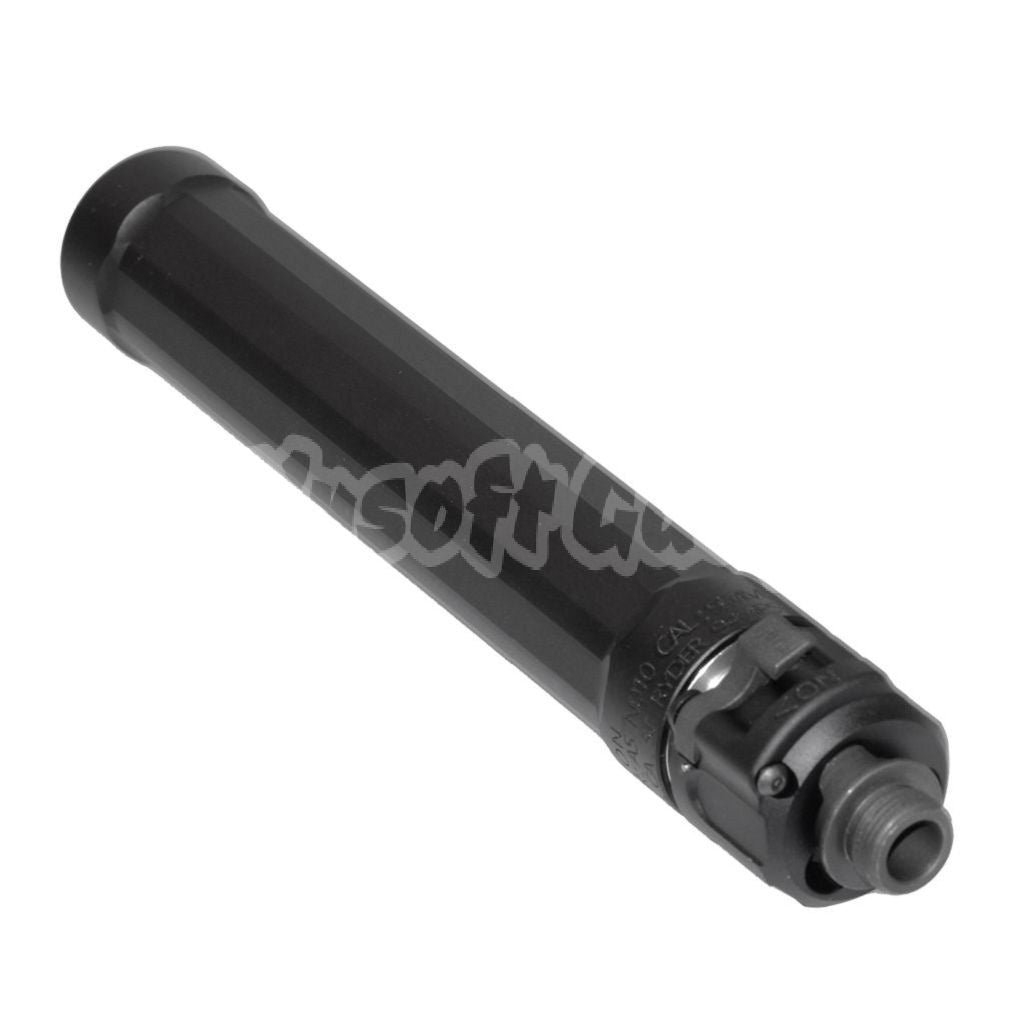 Airsoft 5KU 187mm Ryder 9 MP5 Suppressor Silencer +14mm CW Flash Hider For CYMA MP5 Series AEG SMG Rifles Black