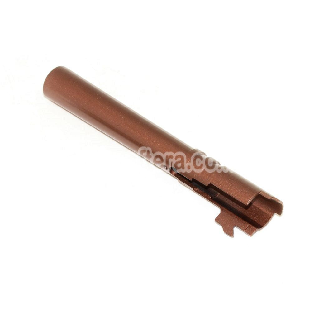 Airsoft E&C 134/138mm Steel Outer Barrel +12mm CW for E&C Tokyo Marui Hi-Capa Combat Master Series GBB Pistols Bronze