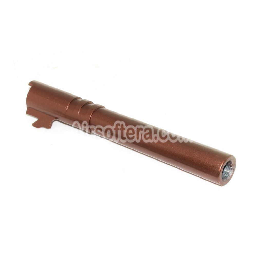 Airsoft E&C 134/138mm Steel Outer Barrel +12mm CW for E&C Tokyo Marui Hi-Capa Combat Master Series GBB Pistols Bronze