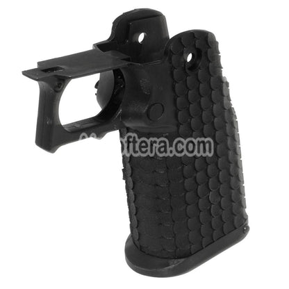 Airsoft E&C Polymer Pistol Grip Set For E&C Tokyo Marui Hi-Capa Series GBB Pistols Black