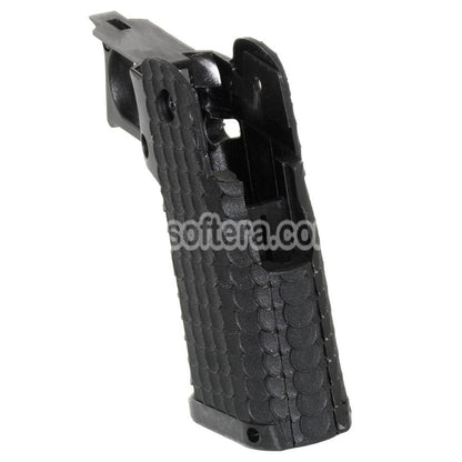 Airsoft E&C Combat Master Polymer Pistol Grip For E&C Tokyo Marui Hi-Capa Series GBB Pistols Black