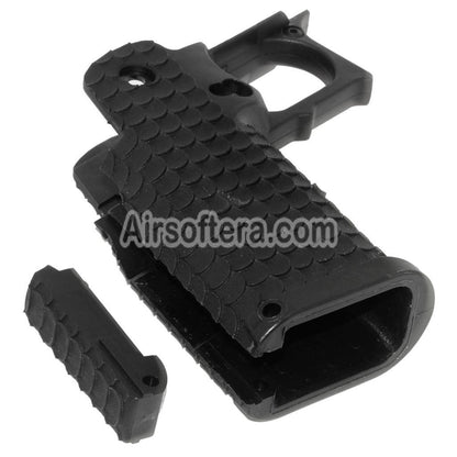 Airsoft E&C Combat Master Polymer Pistol Grip For E&C Tokyo Marui Hi-Capa Series GBB Pistols Black