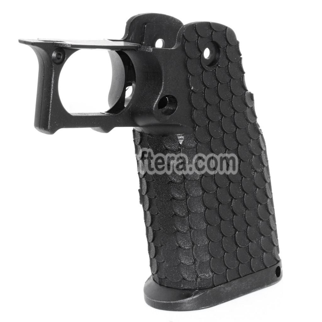 Airsoft E&C Combat Master Polymer Pistol Grip For E&C Tokyo Marui Hi-Capa Series GBB Pistols Black