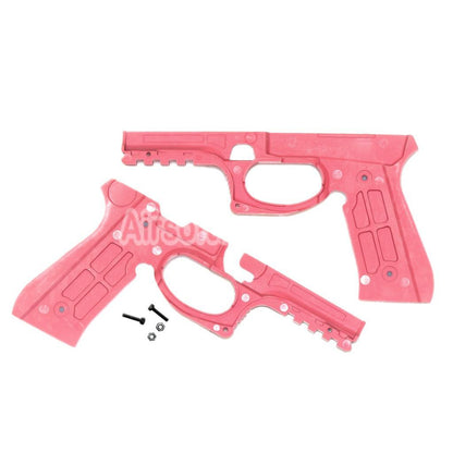 Airsoft-Kunststoff-Schutzrahmen-Umrüstsatz für Tokyo Marui M92F-Serie GBB-Pistolen, Pink