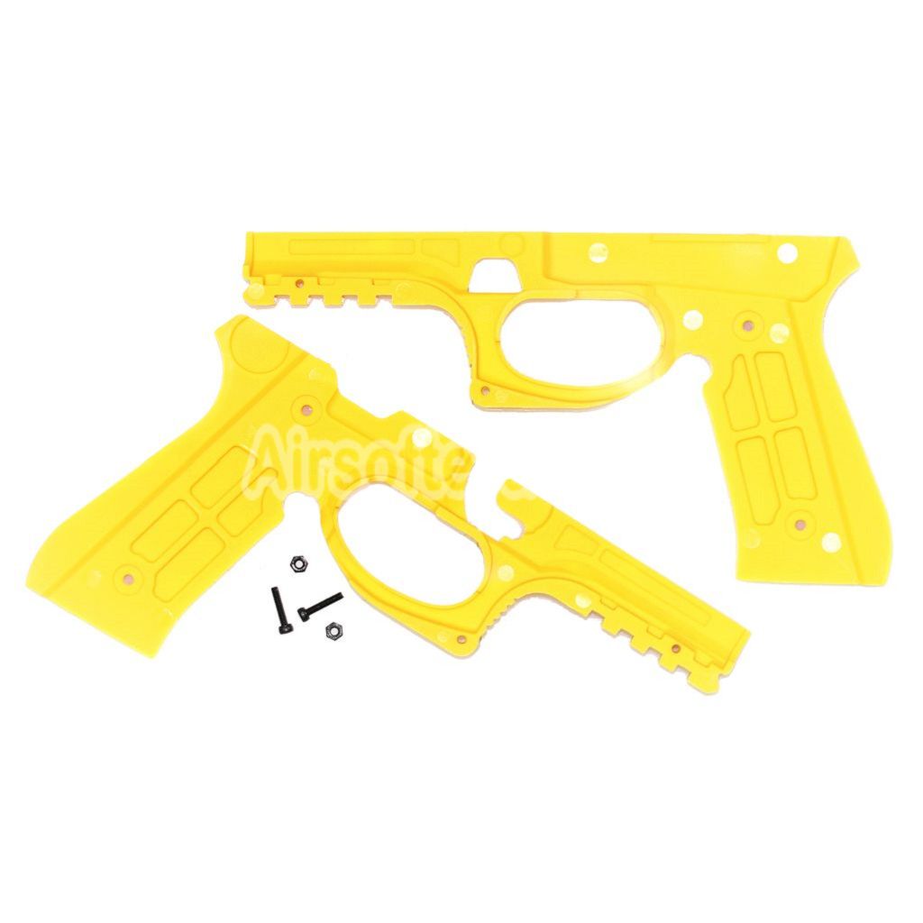 Airsoft Plastic Protective Frame Conversion Kit For Tokyo Marui M92F Series GBB Pistols Yellow