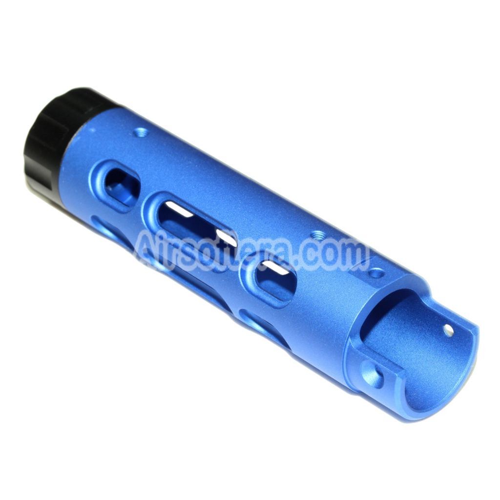 Airsoft 5KU CNC Aluminium Outer Barrel Type-B For ACTION ARMY AAP-01 GBB Pistols Blue