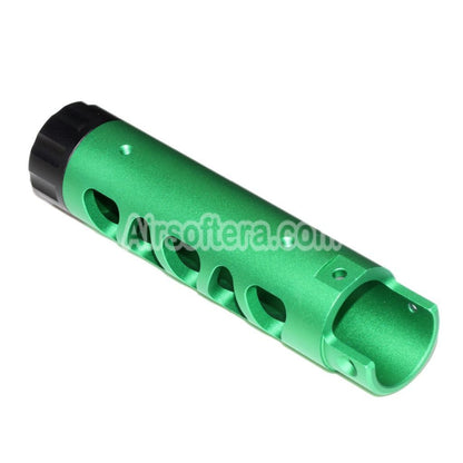 Airsoft 5KU CNC Aluminium Outer Barrel Type-D For ACTION ARMY AAP-01 GBB Pistols Green