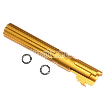 Airsoft 5KU 5" 123/127mm CNC Aluminium Outer Barrel +11mm CW for Armorer Works AW WE-TECH Tokyo Marui Hi-Capa 5.1 GBB Pistol Gold