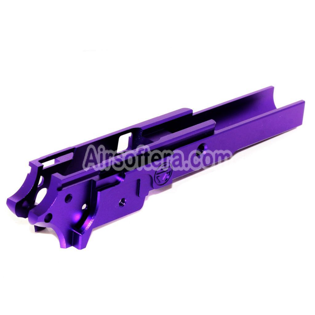 Airsoft 5KU CNC Aluminum Middle Frame Type-1 SV for Tokyo Marui Hi-Capa Series GBB Pistols Purple