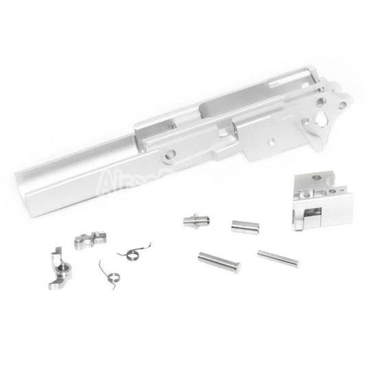 Airsoft 5KU CNC Aluminum Middle Frame Type-1 SV for Tokyo Marui Hi-Capa Series GBB Pistols Silver