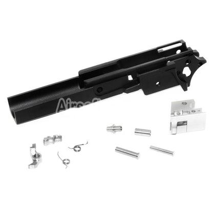 Airsoft 5KU CNC Aluminum Middle Frame Type-1 SV for Tokyo Marui Hi-Capa Series GBB Pistols Black