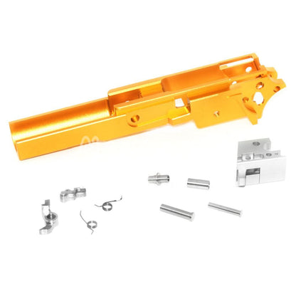 Airsoft 5KU CNC Aluminum Middle Frame Type-1 SV for Tokyo Marui Hi-Capa Series GBB Pistols Gold