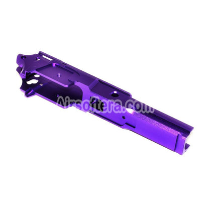 Airsoft 5KU CNC Aluminum Middle Frame Type-3 for Tokyo Marui Hi-Capa Series GBB Pistols Purple