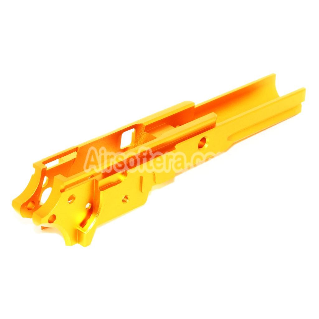 Airsoft 5KU CNC Aluminum Middle Frame Type-3 for Tokyo Marui Hi-Capa Series GBB Pistols Gold