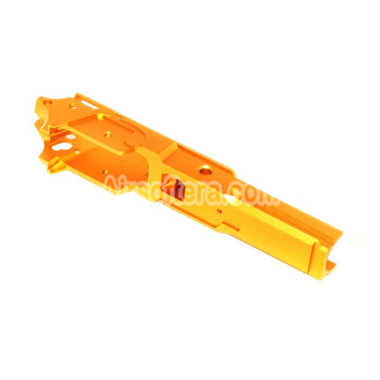 Airsoft 5KU CNC Aluminum Middle Frame Type-3 for Tokyo Marui Hi-Capa Series GBB Pistols Gold