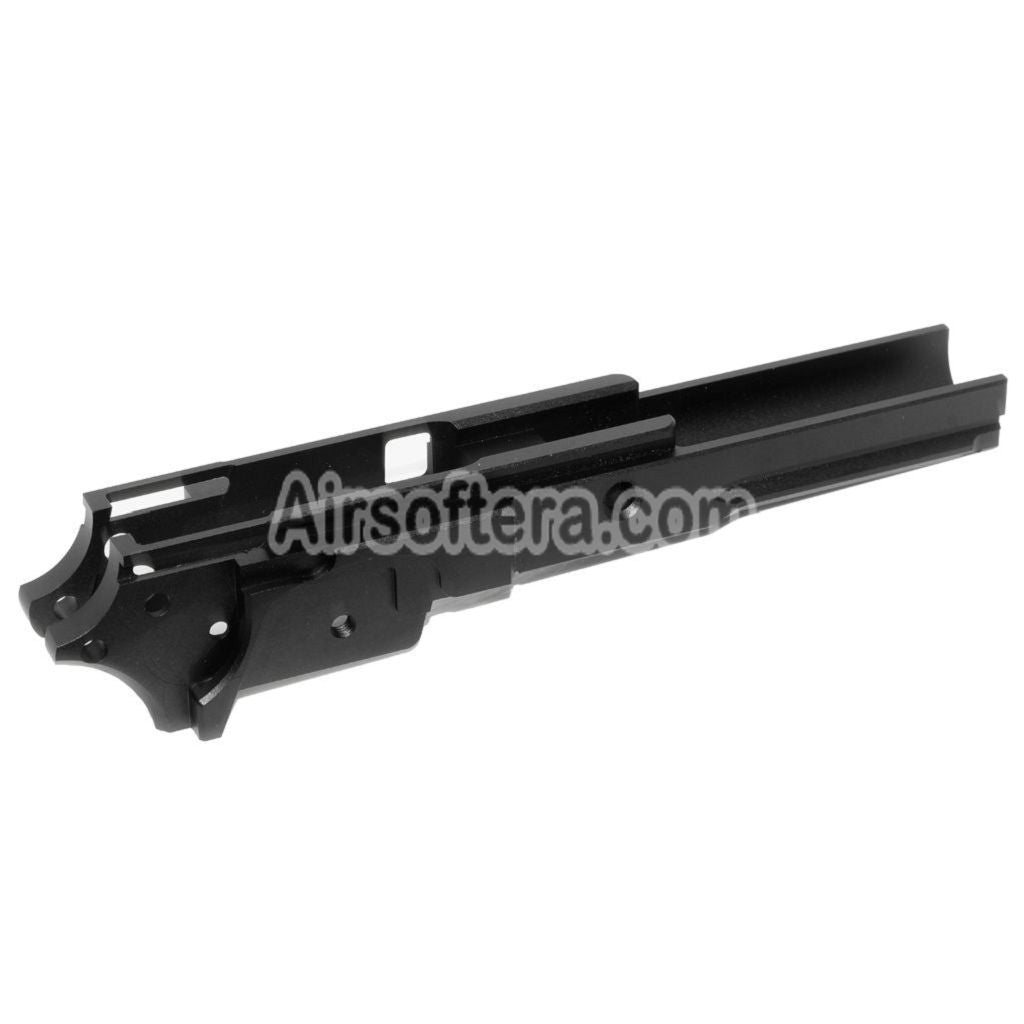 Airsoft 5KU CNC Aluminum Middle Frame Type-3 for Tokyo Marui Hi-Capa Series GBB Pistols Black