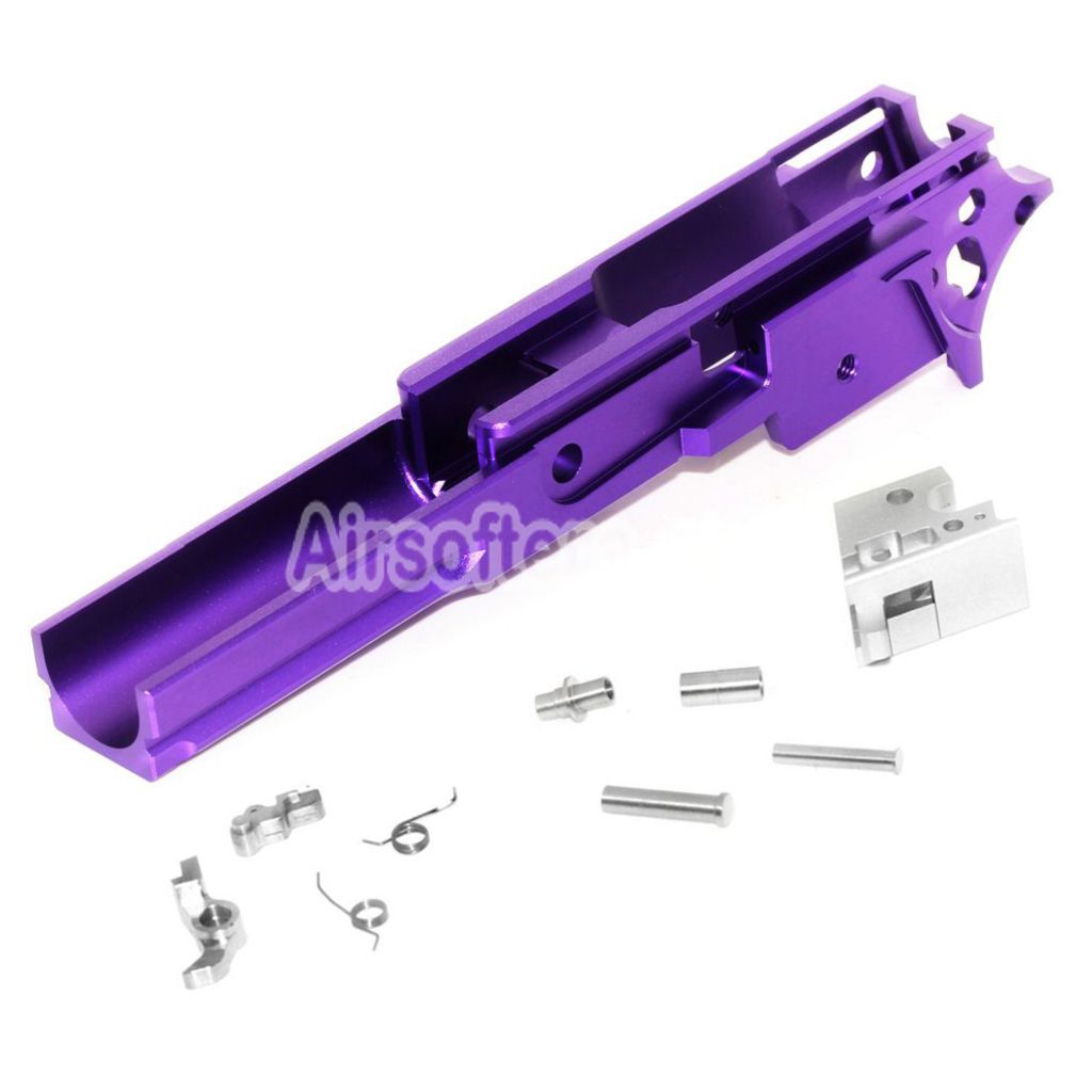 Airsoft 5KU CNC Aluminum Middle Frame Type-4 2011 for Tokyo Marui Hi-Capa Series GBB Pistols Purple