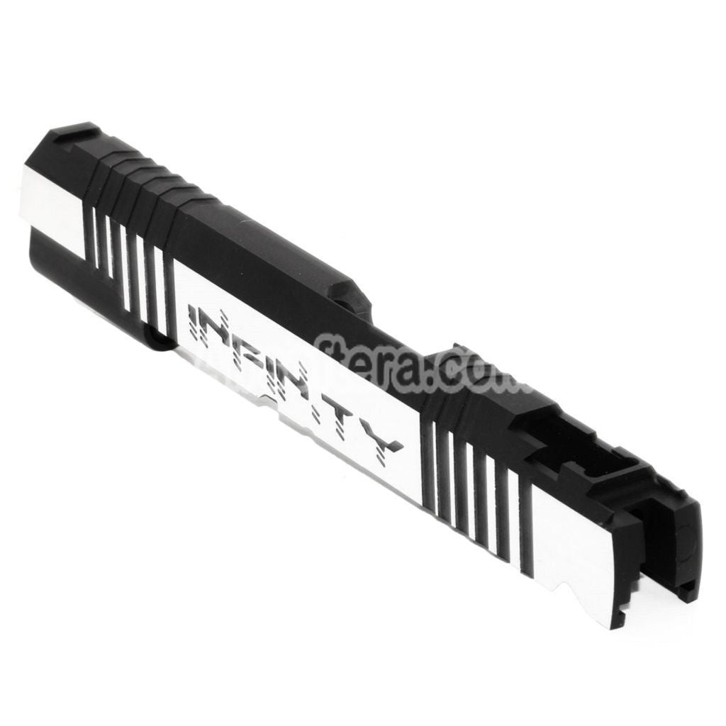 Airsoft 5KU CNC Aluminum Infinity Slide Set For Tokyo Marui Hi-Capa 5.1 1911 Series GBB Pistols Black/Silver