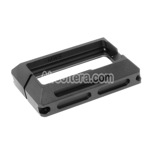 Airsoft 5KU CNC Aluminum Magwell For Tokyo Marui M4 Series MWS GBB Rifles Black