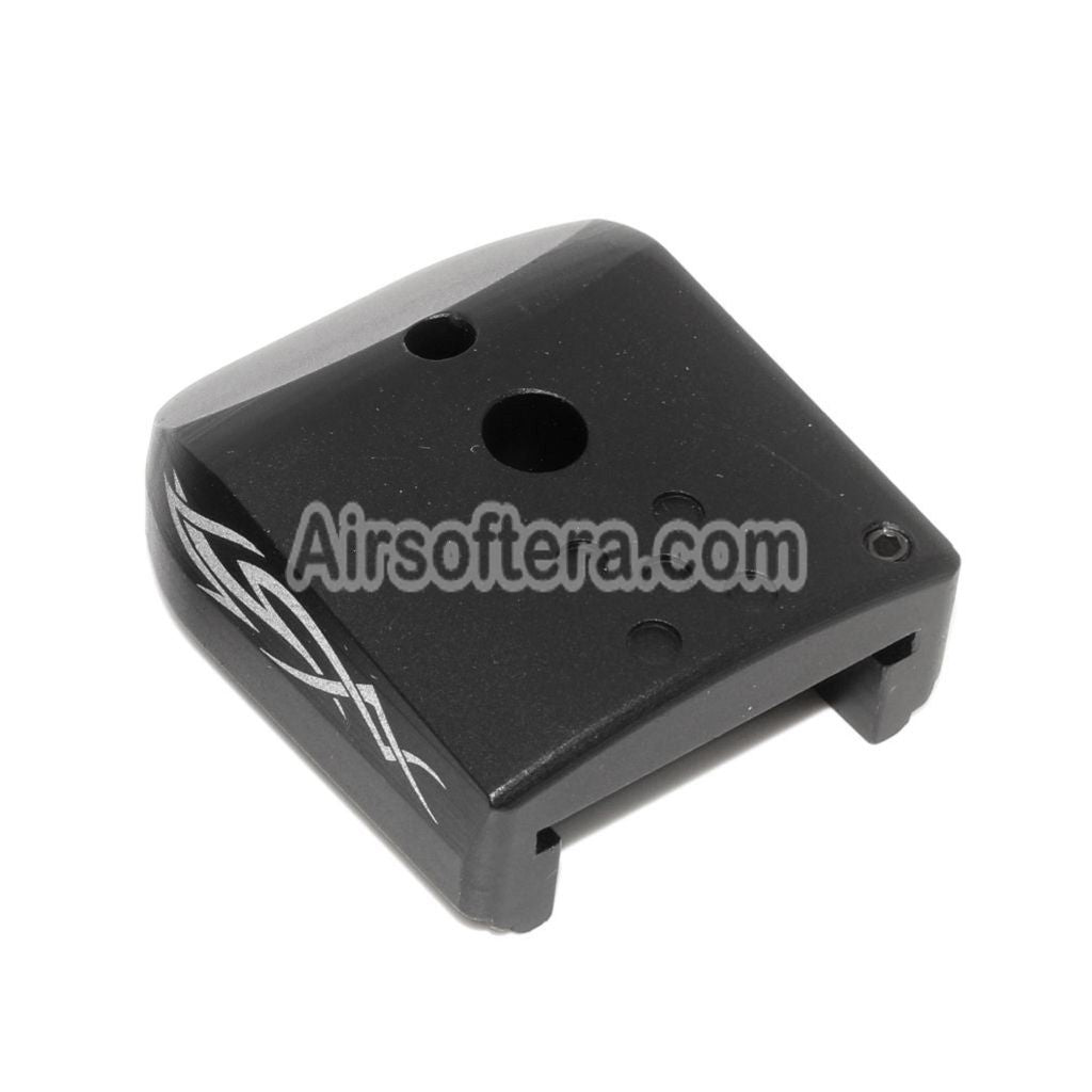 Airsoft AIP Lasered Magazine Base Plate Cover Type-4 For ARMY EMG SAI STI TTI AW WE Tokyo Marui Hi-Capa GBB Co2 Gas Pistol Magazine Black