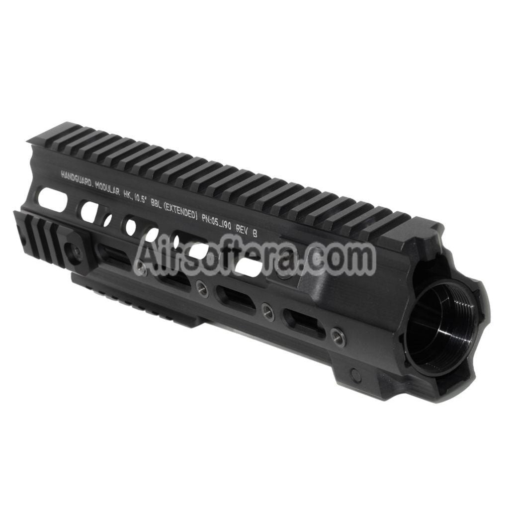 Airsoft 5KU 245mm CNC Aluminum SMR Tactical Handguard Rail System for VFC Umarex HK416 GBB Rifles Black