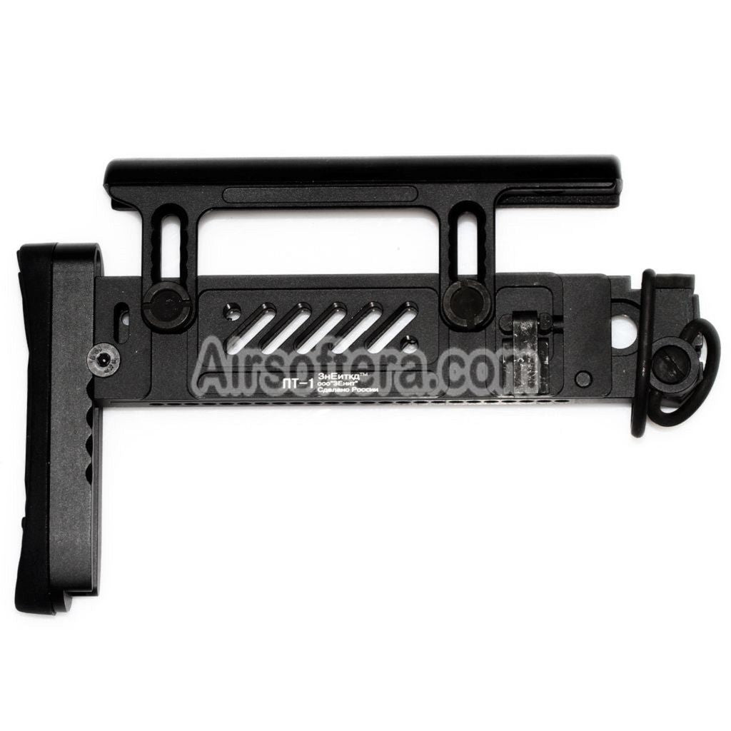 Airsoft 5KU PT-1 Gen2 Multi Position Side Folding Stock for CYMA D-Boys LCT GHK AK Series AEG GBB Rifles Black