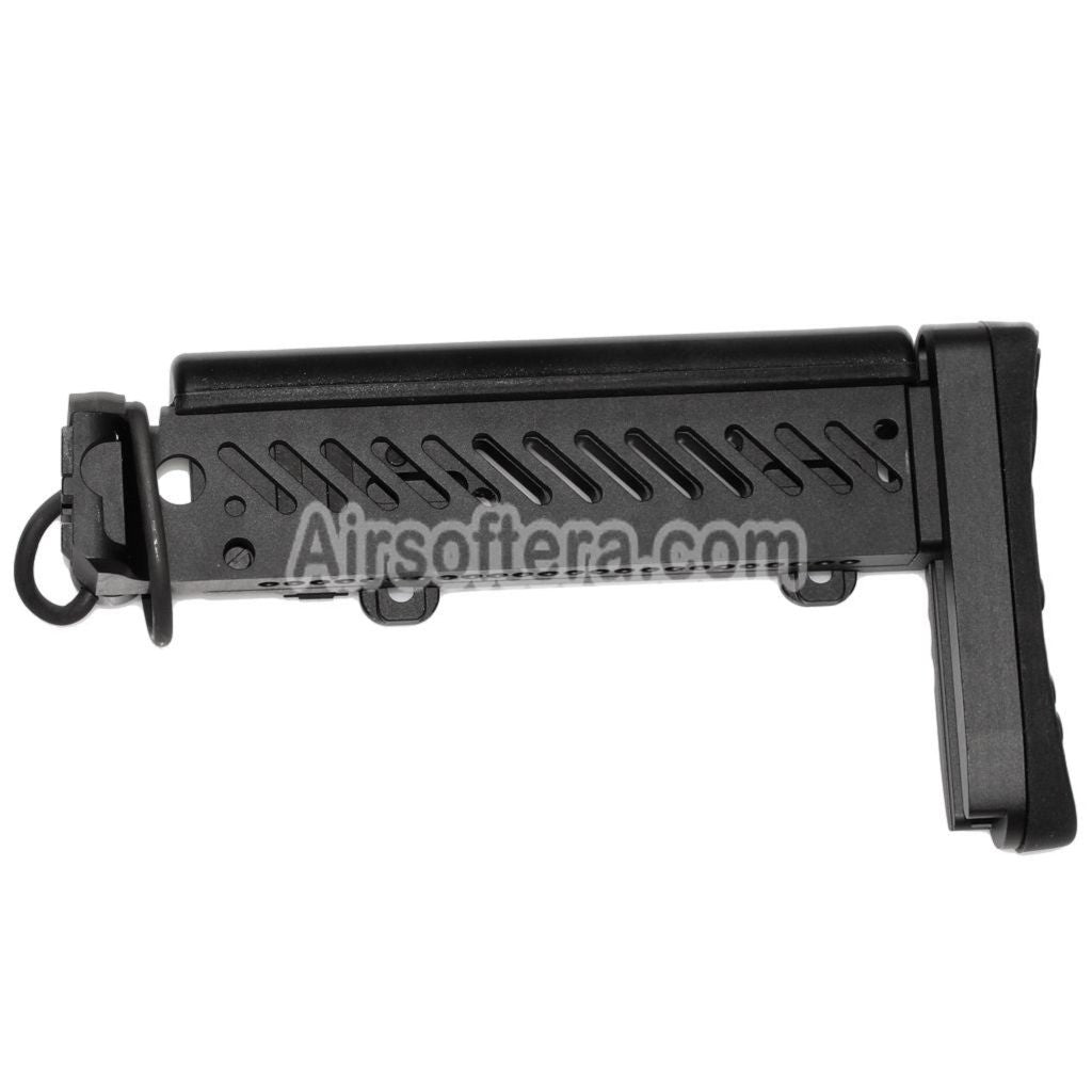 Airsoft 5KU PT-1 Gen2 Multi Position Side Folding Stock for CYMA D-Boys LCT GHK AK Series AEG GBB Rifles Black