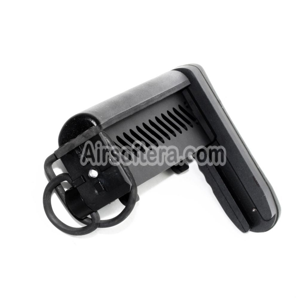 Airsoft 5KU PT-1 Gen2 Multi Position Side Folding Stock for CYMA D-Boys LCT GHK AK Series AEG GBB Rifles Black