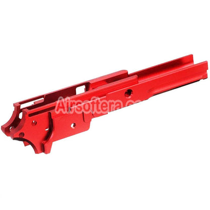 Airsoft 5KU CNC Aluminum Middle Frame Type-3 for Tokyo Marui Hi-Capa Series GBB Pistols Red