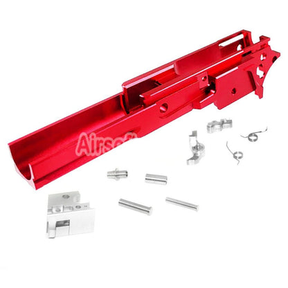 Airsoft 5KU CNC Aluminum Middle Frame Type-3 for Tokyo Marui Hi-Capa Series GBB Pistols Red