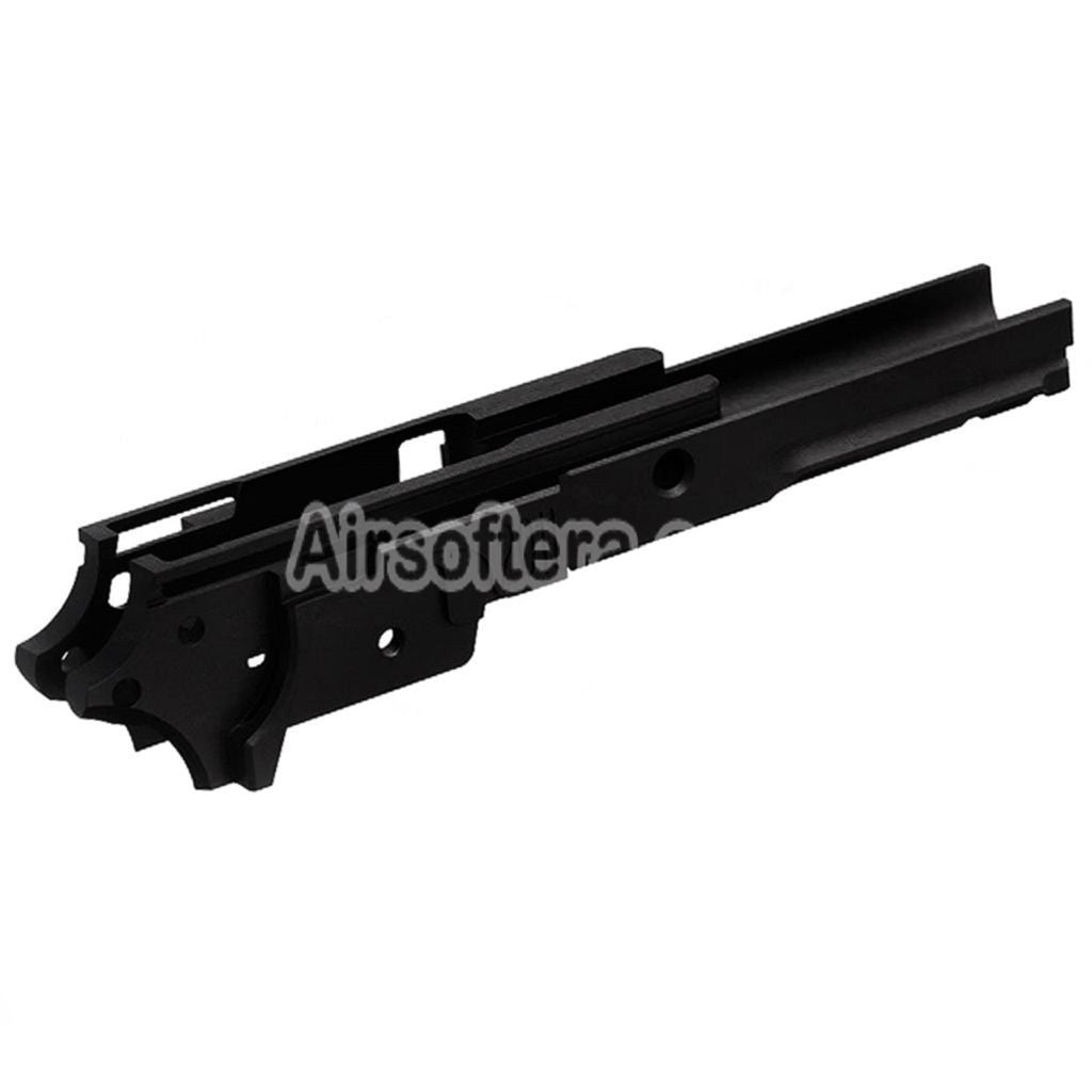 Airsoft 5KU CNC Aluminum Middle Frame Type-4 2011 for Tokyo Marui Hi-Capa Series GBB Pistols Black