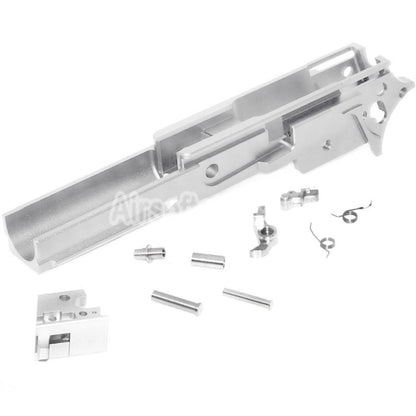 Airsoft 5KU CNC Aluminum Middle Frame Type-4 2011 for Tokyo Marui Hi-Capa Series GBB Pistols Silver