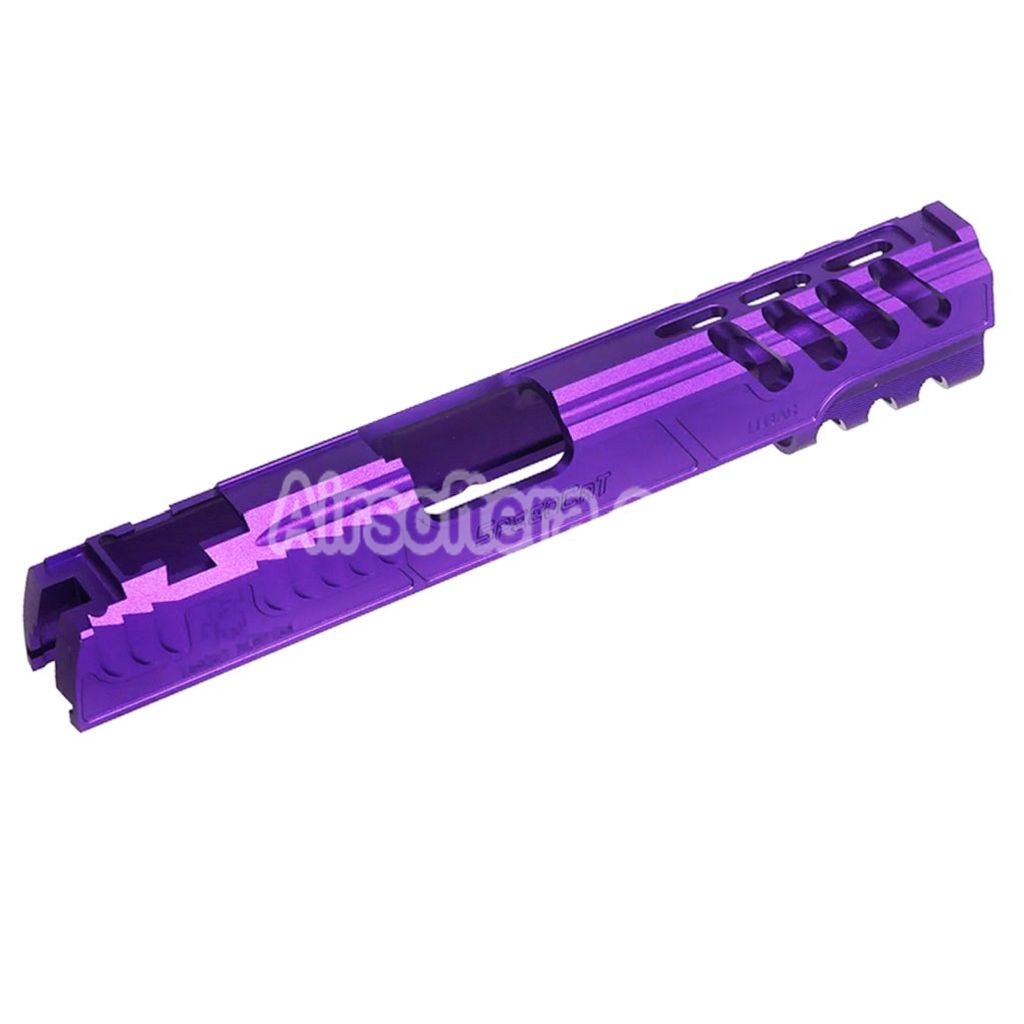 Airsoft 5KU CNC Aluminum Limcat Speed Cat Slide Set For Tokyo Marui Hi-Capa 5.1 1911 Series GBB Pistols Purple