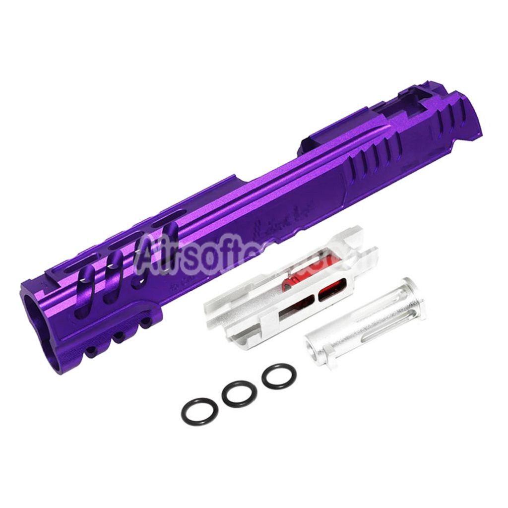 Airsoft 5KU CNC Aluminum Limcat Speed Cat Slide Set For Tokyo Marui Hi-Capa 5.1 1911 Series GBB Pistols Purple