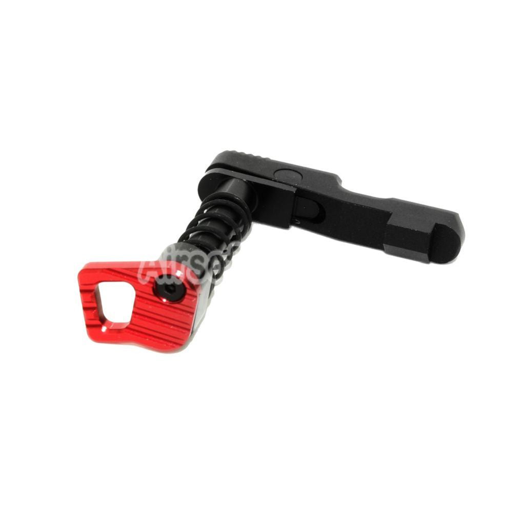 Airsoft CNC Aluminum Ambi Magazine Release Catch For Tokyo Marui M4 M16 Series AEG Rifles Black/Red