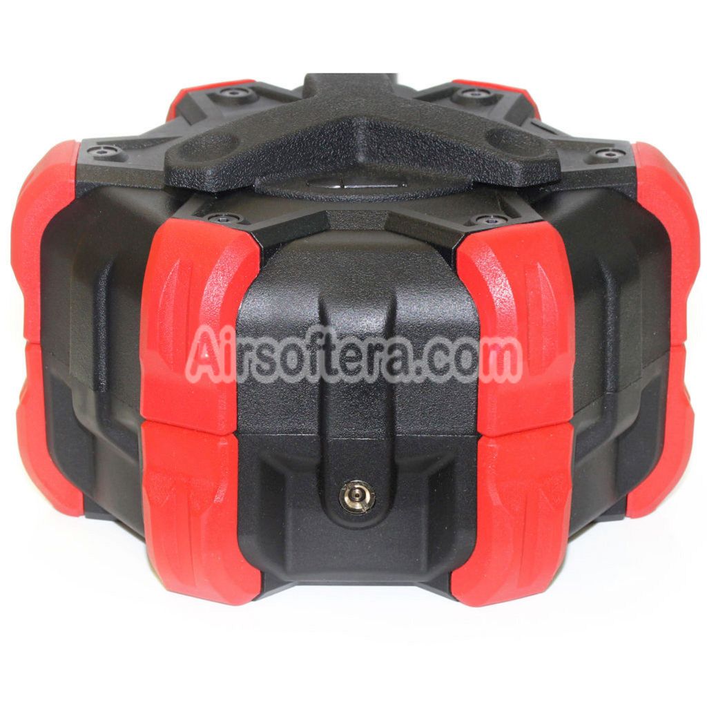 Airsoft WE 350rd Gas Drum Magazine for ISSC M22 / EMG SAI BLU / E&C / APS / ARMY / BELL / UMAREX / Elite force / VFC / AW / WE / Tokyo Marui G17 G18C G-Series GBB Pistol Black/Red