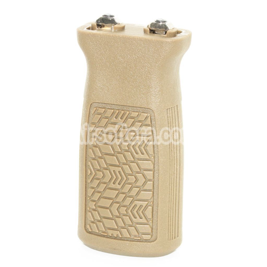 Airsoft Battleaxe Polymer DD Style Vertical Foregrip For M-LOK System Rifles Dark Earth Tan