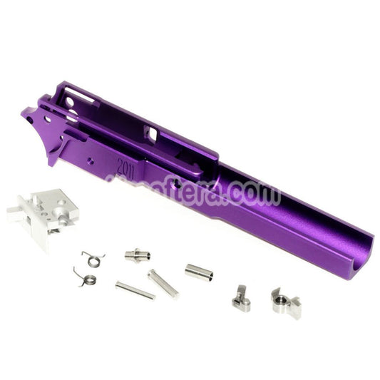 Airsoft 5KU CNC Aluminum Middle Frame 2011 Type-1 For Tokyo Marui Hi-Capa Series GBB Pistols Purple