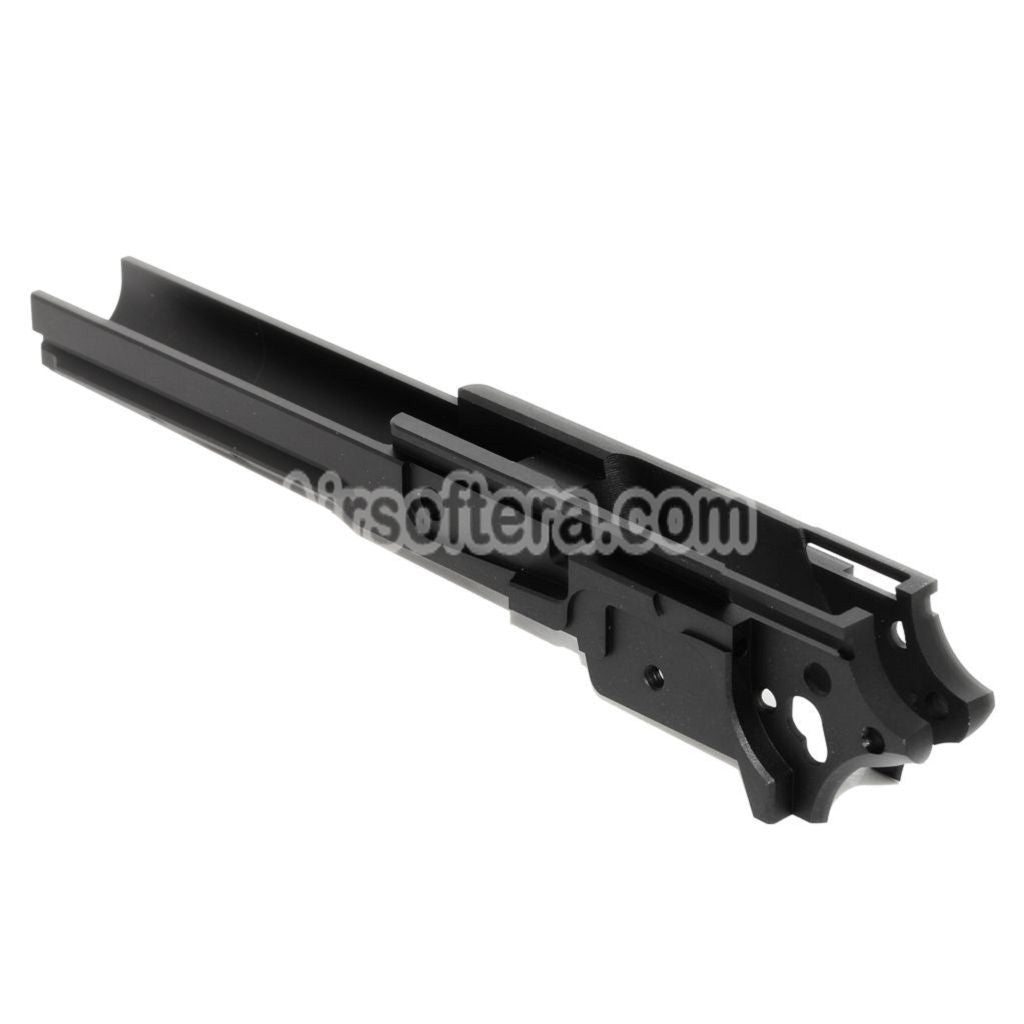 Airsoft 5KU CNC Aluminum Middle Frame Under Rail Version Type-2 For Tokyo Marui Hi-Capa Series GBB Pistols Black