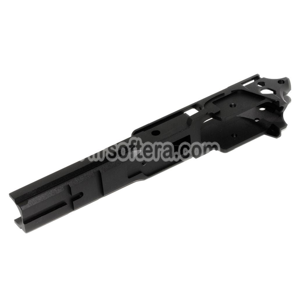 Airsoft 5KU CNC Aluminum Middle Frame Under Rail Version Type-2 For Tokyo Marui Hi-Capa Series GBB Pistols Black