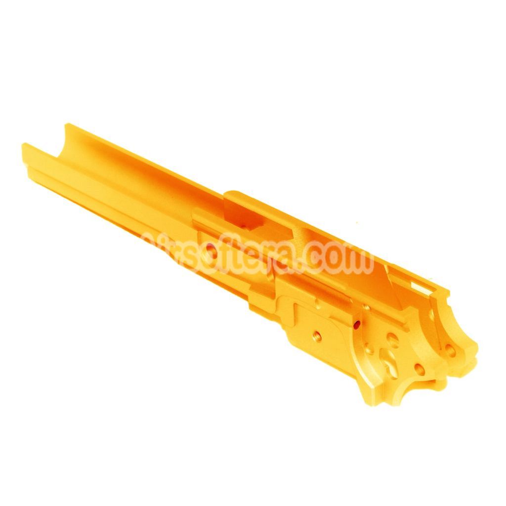 Airsoft 5KU CNC Aluminum Middle Frame Under Rail Version Type-2 For Tokyo Marui Hi-Capa Series GBB Pistols Gold