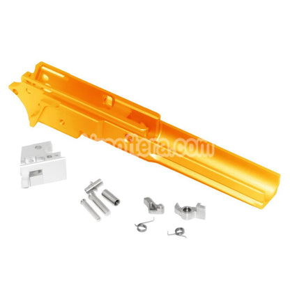 Airsoft 5KU CNC Aluminum Middle Frame Under Rail Version Type-2 For Tokyo Marui Hi-Capa Series GBB Pistols Gold