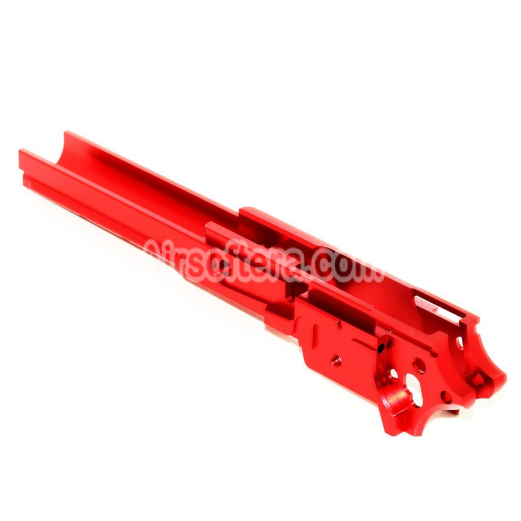 Airsoft 5KU CNC Aluminum Middle Frame Under Rail Version Type-2 For Tokyo Marui Hi-Capa Series GBB Pistols Red